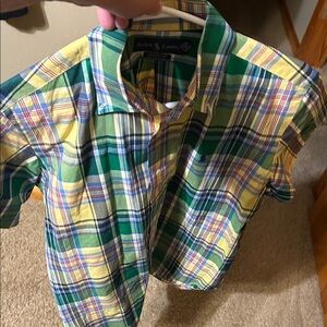 Ralph Lauren Multicolor Plaid Casual Button Down Shirt